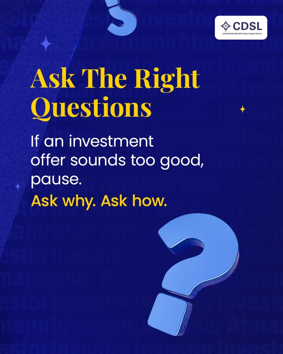 Atmanirbhar Investor Instagram post